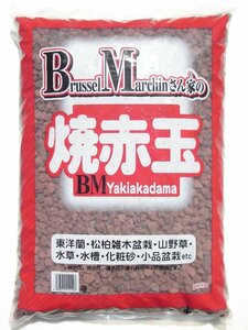 盆栽・蘭に　崩れにくい焼成粒　焼赤玉土　中粒　約10Ｌ（重さ約11ｋｇ） 1311037