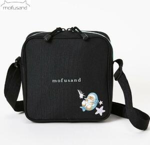 新品★モフサンド サメにゃん　アベイル　コラボ　ミニ ショルダーバッグ かばん mofusand ぢゅの 黒　ブラック ボディーバック