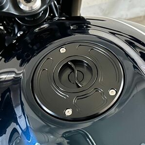 Z900RS タンクキャップ　クイックオープン　アルミCNCビレット　ブラック