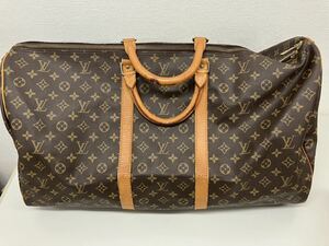 1 иен ~ LOUIS VUITTON Vuitton M41422 монограмма ключ poru60 сумка "Boston bag" путешествие сумка оттенок коричневого дорожная сумка 