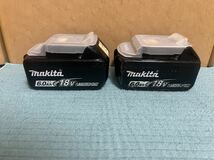 マキタ　Makita 純正　2個　Li-ion バッテリー　BL1860B 6.0Ah 18V マキタバッテリーマキタインパクトドライバー　動作品　美品-_画像4