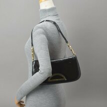 クリスチャン ディオール Dior マリスパール ショルダーバッグ 2WAY ハンド トロッター エナメル レザー ブラック 肩掛け 鞄 Ma.h/a.h_画像5