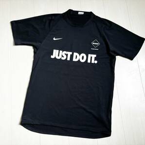 15AW FCRB F.C.Real Bristol SOPHNET. ソフネット NIKE ナイキ 789520-010 Dri-Fit Training SS Top カットソー JUST DO IT プリント L △5