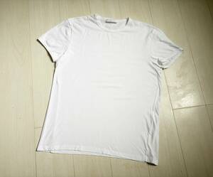 PRADA プラダ Tシャツ T-SHIRTS カットソー コットン 無地 plain クルーネック L 白 ホワイト white イタリア製 △5