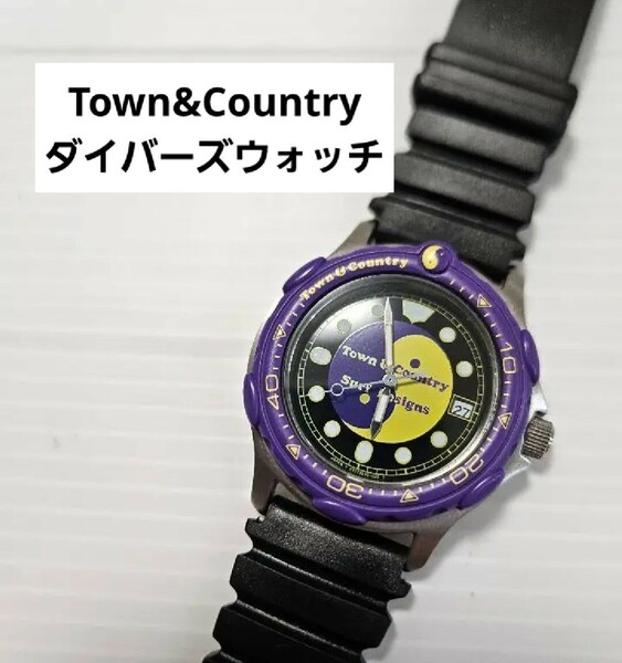 Town&Country 訳あり ダイバーズウォッチ メンズ レディース タウンアンドカントリー オリエント製 クォーツ 腕時計