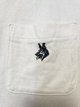 ミスタージェントルマン Tシャツ 2枚セット 犬刺繍&ボーダー M L メンズ アニマル ポケット_画像4
