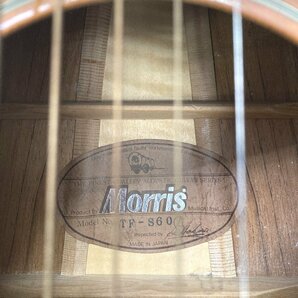 ●Morris TF-S60 モーリス アコースティックギター ケース付き 中古品の画像2