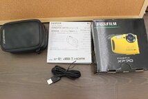 ○FUJIFILM FinePix XP70 デジタルカメラ ブルー ファインピクス デジカメ 富士フィルム 通電確認済み 現状品_画像2