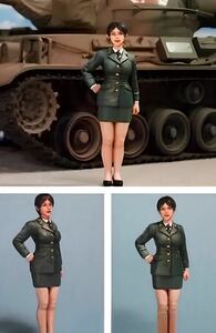 1/35スケール 女性フィギュア　ガレージキット　未塗装　フィギュア2体セット　ポリス　刑務官