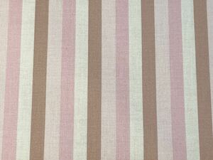 [ cloth * cloth ] mocha × pink stripe * cotton si- chin g* classical modern elastic marshmallow stripe mocha * pink * white *. pink 