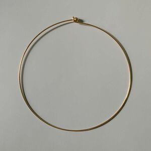 Slim stainless choker gold No.845