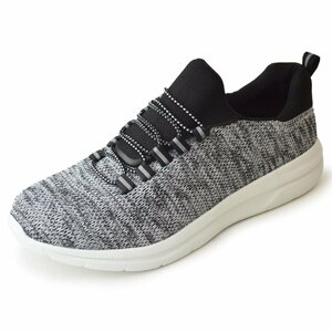  new goods #26.5cm light weight sneakers men's knitted slip-on shoes sport running walking shoes casual cushion [ eko delivery ]