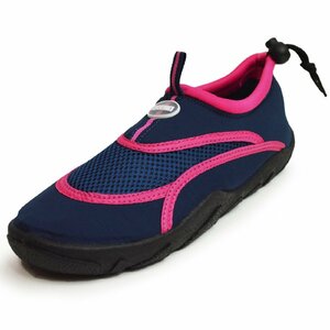  new goods #22.5~23cm man and woman use aqua shoes marine shoes . slide speed . mesh size adjustment strap beach sea outdoor sandals 