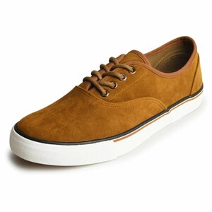  new goods # unused 26cm men's sneakers casual deck shoes light weight cord shoes Flat comfort cushion suede [ eko delivery ]
