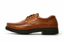 新品■24.5cm 軽量 ビジネスシューズ ゆったり 幅広 4E 紳士靴 カジュアル 低反発 クッション 防滑 オンオフ兼用 コンフォートシューズ 靴_画像3