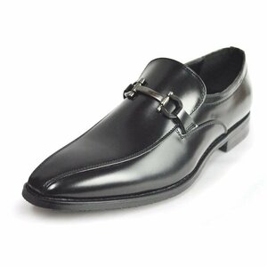 新品■25cm 機能性 ビジネスシューズ 幅広 ビットローファー スワールモカ スリッポン 紳士靴 冠婚葬祭 オフィス フォーマル メンズ 革靴