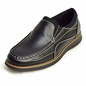  new goods #25.5cm walking shoes light weight men's slip-on shoes waterproof . slide cushion beautiful . casual moccasin stitch shoes [ eko delivery ]