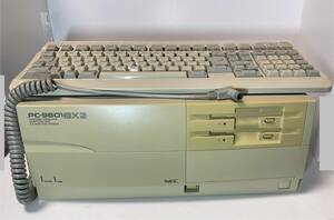 NEC PC-9801BX2/U7(3.5インチFDD 2ドライブ・HDDなし・本体のみ)＋α