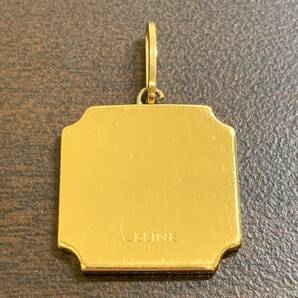CELINE ネックレストップ / セリーヌ アクセサリー ゴールドカラー 箱 保存袋 ペンダントの画像4