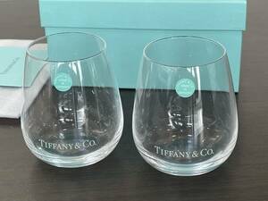 ★【ガラス製コップ 2客セット】ティファニー TIFFANY＆Co タンブラー セット ロゴ ペア 200ml★未使用品