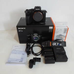 [ б/у прекрасный товар ] Sony SONY α7SⅢ корпус ILCE-7SM3 беззеркальный однообъективный камера E крепление предварительный аккумулятор дополнение 