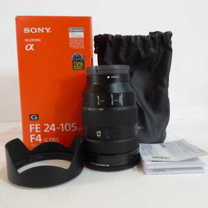 [ new goods class. super-beauty goods * original with a hood .]SONY Sony FE 24-105mm F4 G OSS SEL24105G Sony original lens with cover fixtures all attaching 
