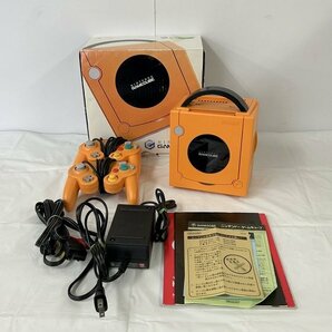 【Nintendo/任天堂】GAMECUBE/ゲームキューブ DOL-001 本体 コントローラー 箱あり 動作確認済 中古品/kb3196の画像1