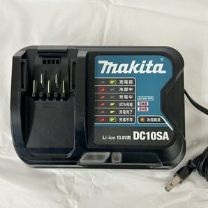 【makita/マキタ】バッテリー BL1015/充電器 DC10SA 2018年製 10.8v用 動作確認済 中古品/kb3190の画像2