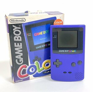 【Nintendo/ニンテンドー】GEME BOY COLOR/ゲームボーイカラー/本体/パープル/CGB-001/ジャンク品/1t4193