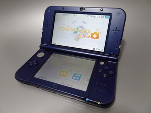 [NEW Nintendo 3DS LL body ] metallic blue operation goods 