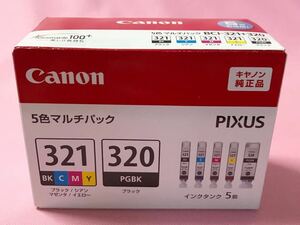 純正インクカートリッジ　Canon キャノン　5色マルチパック　「BCl - 321＋320」　取付期限：2025年6月　PIXUS インクタンク5個