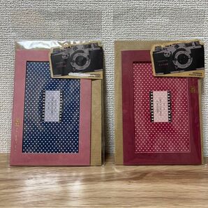 メッセージフォトカード mark’s 赤×3、ピンク×2
