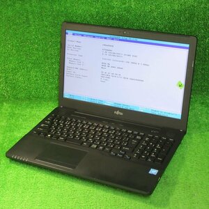 [4017]★テスト済★富士通 FMV LIFEBOOK AH42/B2 FMVA42B2B Celeron 3865U 1.8GHz HDDなし メモリ4GB DVDマルチ 15.6インチ BIOS OK ジャン