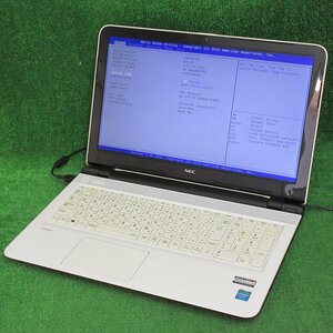 [4020]NEC PC-GN14CUTD2 Celeron 2957U 1.40GHz HDDなし メモリ4GB DVDマルチ 15.6インチ BIOS OK ジャンク