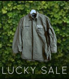 1 jpy start there is no final result! rare!7 minute height! Hysteric Glamour! military shirt! khaki 