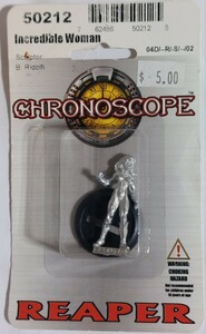  Lee pa-REAPER metal figure Incredible Woman unopened TRPG CHRONOSCOPE MINIATURE