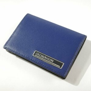 新品1円～★CK CALVIN KLEIN カルバンクライン メンズ 牛革レザー 小銭入財布 ウォレット カードケース パスケース 箱付ポリッシュ◆2544◆の画像4