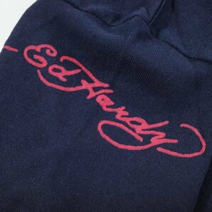 新品1円～★Ed Hardy エドハーディー メンズ 半袖 コットン綿 天竺 ポケット付き Tシャツ LL ネイビー クルーネック カットソー ◆2700◆の画像4