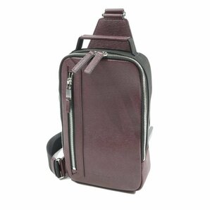 新品1円～★定価3万 CK CALVIN KLEIN カルバンクライン メンズ 日本製 牛革 ボディバッグ ワンショルダーバッグ 撥水 防水 ◆2769◆の画像5