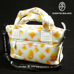  new goods 1 jpy ~* regular price 2.2 ten thousand CASTELBAJAC Castelbajac men's light weight 2WAY tote bag large poto- orange shoulder genuine article *3223*