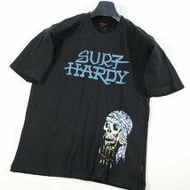 新品1円～★Ed Hardy エドハーディー メンズ 半袖 コットン綿 天竺 Tシャツ L 黒 ブラック クルーネック カットソー ◆3265◆_画像6