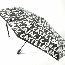 新品1円～★CASTELBAJAC カステルバジャック 自動開閉 折りたたみ傘 UVカット 撥水 晴雨兼用 55cm 8本骨 ワンタッチ ジャンプ式◆3338◆_画像3