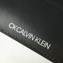 新品1円～★CK CALVIN KLEIN カルバンクライン メンズ 牛革レザー 名刺入れ カードケース 黒 箱付 ポリッシュ プレゼントに♪◆3350◆_画像8