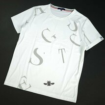 新品1円～★g-stage ジーステージ メンズ 半袖 Tシャツ 46 M 黒 クルーネック ジャージ ストレッチ ゴルフ 白 本物◆3376◆_画像2