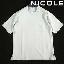 新品1円～★ニコル セレクション NICOLE selection 半袖 クルーネック ふくれリンクスジャカードプルオーバー 48 L カットソー ◆3429◆_画像1