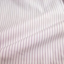 新品1円～★BLUE RIVER ブルーリバー フレックス社 メンズ 形態安定 半袖 レギュラーカラーシャツ 43 ストライプ 綿100% ◆3531◆_画像2
