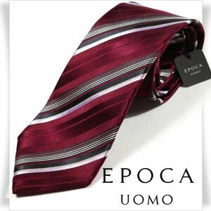  новый товар 1 иен ~* обычная цена 1.4 десять тысяч Epoca womoEPOCA UOMO сделано в Японии шелк шелк 100% галстук текстильный узор бордо стандартный магазин подлинный товар *3568*