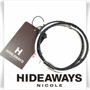 新品1円～★HIDEAWAYS NICOLE ハイダウェイ ニコル メンズ ブレスレット アクセサリー メッシュ×フェイクスウェード 正規店本物◆3642◆