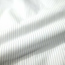 新品1円～★BLUE RIVER ブルーリバー フレックス社 メンズ 形態安定 半袖 レギュラーカラーシャツ 38 白 ストライプ 綿100%◆3722◆_画像2