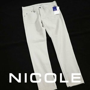 新品1円～★ニコル セレクション NICOLE selection メンズ ストレッチ スキニーパンツ 46 M ライトグレー 本物 ◆3964◆